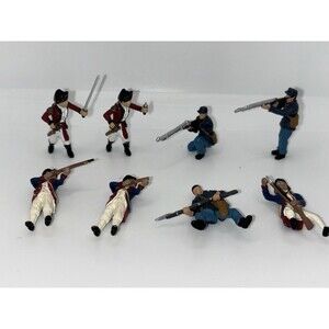 Miniature Civil War Revolutionary War Soldiers Figurines 1.5 inch Displays